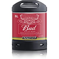 Cerveza PerfectDraft un barril de 6 litros de Bud King of Beers - Lager. Máquina de tiro casera. Incluye un depósito de…